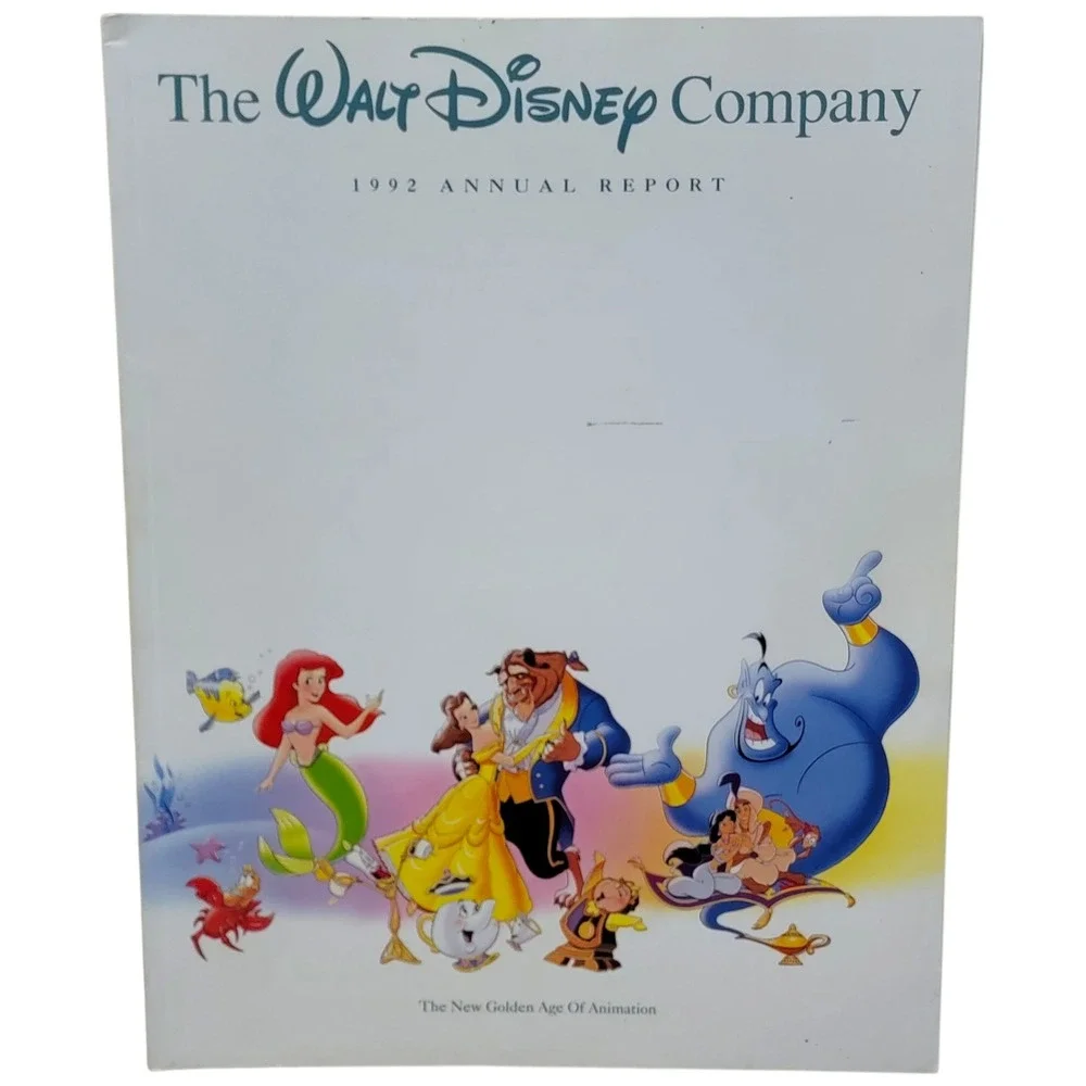 Walt Disney Company Annual Reports Lot of 8‎ 1990s 2000 Disneyana Collectible
